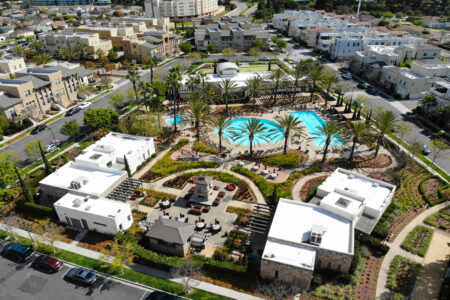 resort style pools of Three Sixty South Bay