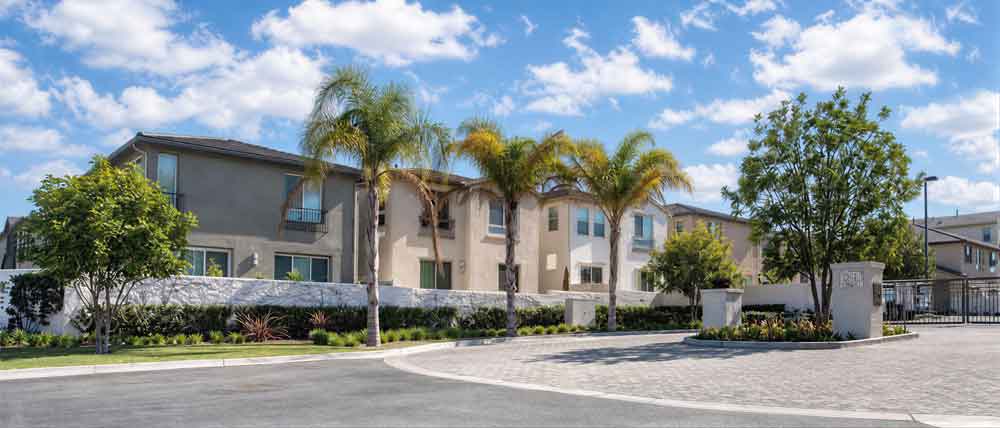 Gated community of Parkside Village in Hawthorne CA